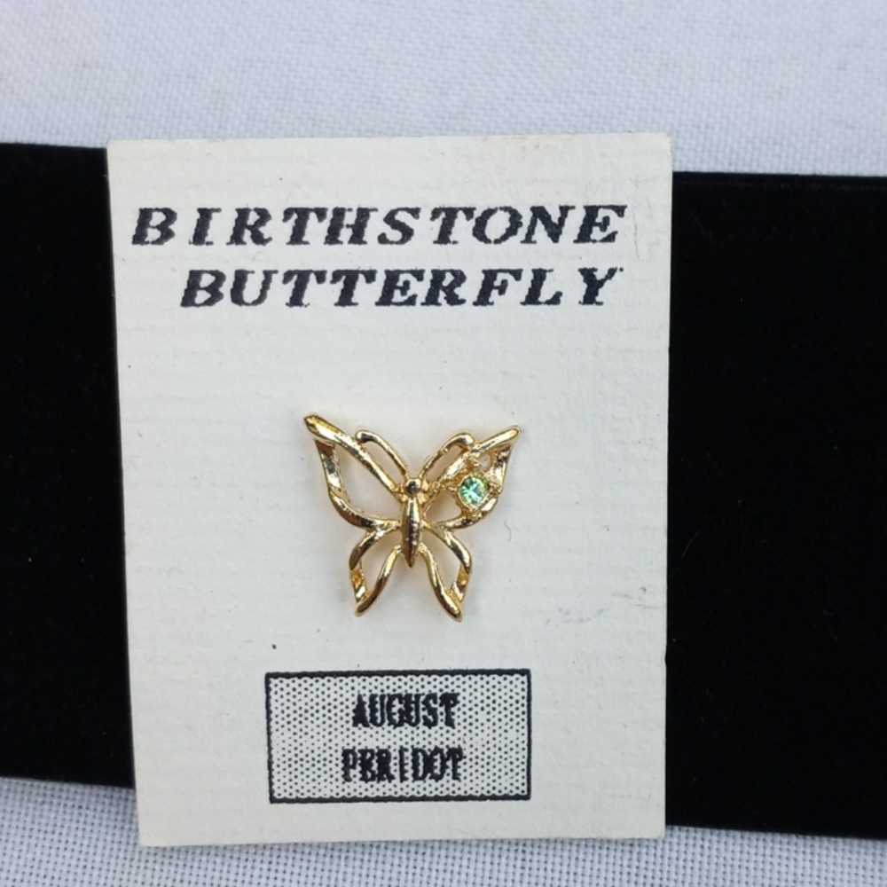 Birthstone Butterfly August Peridot Green